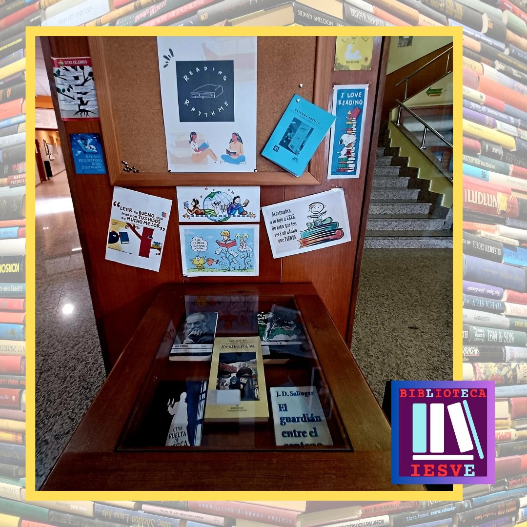 BibliotecaIESVE's tweet photo. ¡Reading rhythms para diciembre!
¿Habéis oído hablar de estas reuniones que se hacen en Nueva York?
https://t.co/Uw9PjTjes8
Os dejamos distintas lecturas de autores neoyorquinos en el expositor para animaros a hacer alguna reunión estás vacaciones
#readingrhythms #leoCyL https://t.co/jHlnRd7czh