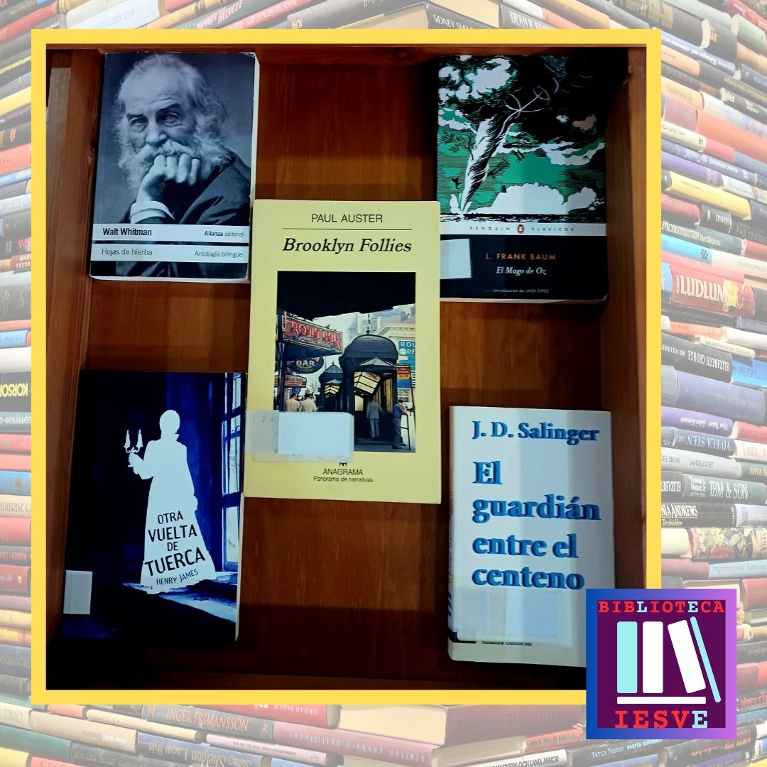 BibliotecaIESVE's tweet photo. ¡Reading rhythms para diciembre!
¿Habéis oído hablar de estas reuniones que se hacen en Nueva York?
https://t.co/Uw9PjTjes8
Os dejamos distintas lecturas de autores neoyorquinos en el expositor para animaros a hacer alguna reunión estás vacaciones
#readingrhythms #leoCyL https://t.co/jHlnRd7czh