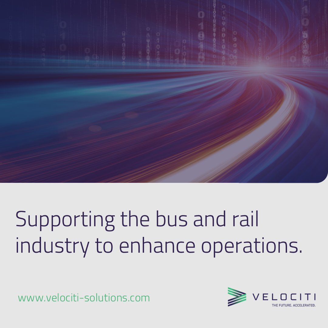 EPM, Omnibus Solutions and 3Squared are now Velociti Solutions. The unified structure leverages our deep expertise across bus and rail to ensure the continued delivery of innovative technologies backed by industry-leading consultancy services. Read more, ow.ly/o4zc50UgLMH