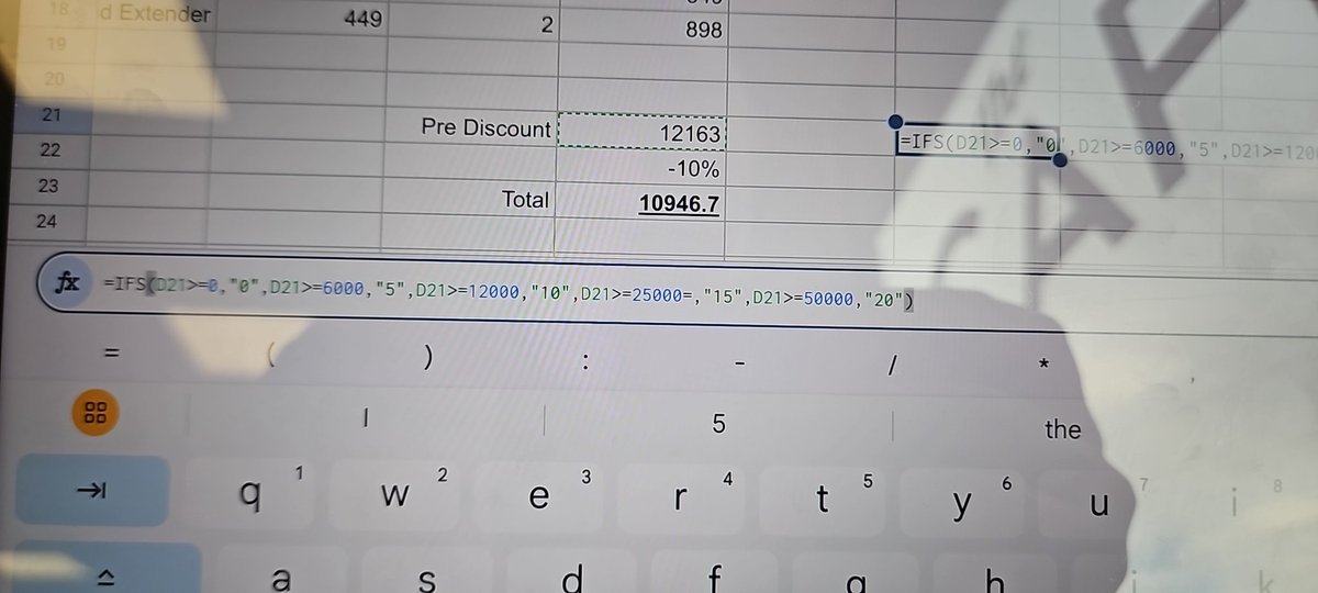 Anyone able to help me with an IF formula to automatically apply a figure to a range of outcomes? I can't work out where I am going wrong.

<a href="/googlesheets/">Google Sheets</a>
#GoogleSheets