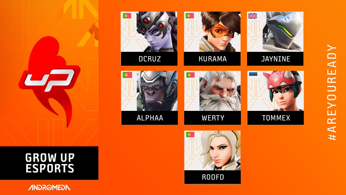 ¡BIENVENIDOS A OW ANDROMEDA!

<a href="/growupesports/">Grow uP Esports</a> es el QUINTO equipo confirmado de la liga y están preparados para arrasar con cada uno de los equipos.

🔫 DCruz
🔫 <a href="/Kurama_PC/">kurama</a> 
🔫 <a href="/jaynine__/">jaynine</a>
🛡️ <a href="/alphaa_ow/">Alphaa</a>
🛡️ <a href="/Werty_OW/">Werty</a>
💉 <a href="/TommeX__/">TommeX</a>
💉 <a href="/iRodfd/">Rod</a>

#AreYouReady
