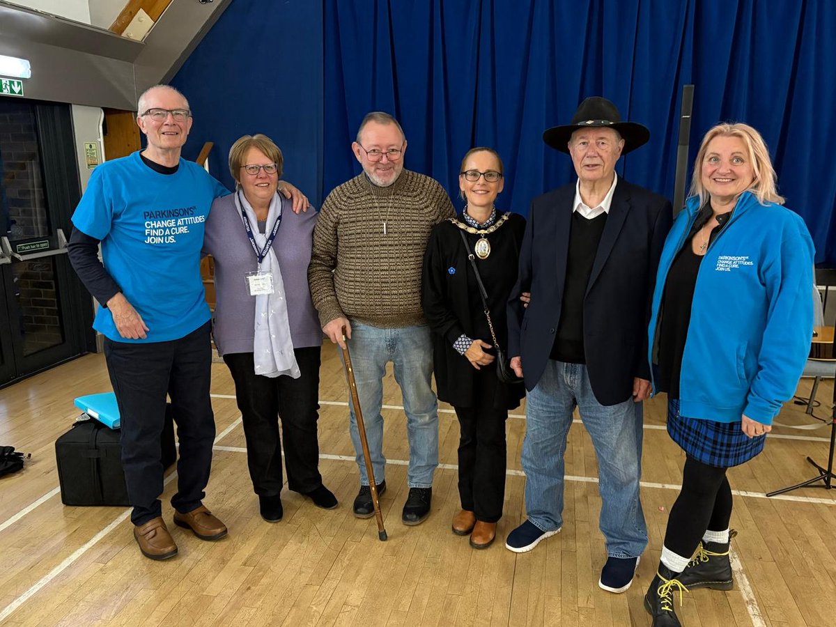 The Mayor joined <a href="/ParkinsonsUK/">Parkinson's UK</a> Mid Sussex branch meeting &amp; had a lovely time joining in with the activities including speech &amp; movement to music.  "Singing, dancing, afternoon tea, laughter, friendship &amp; community spirit, that was a wonderful afternoon to remember! #Parkinsons