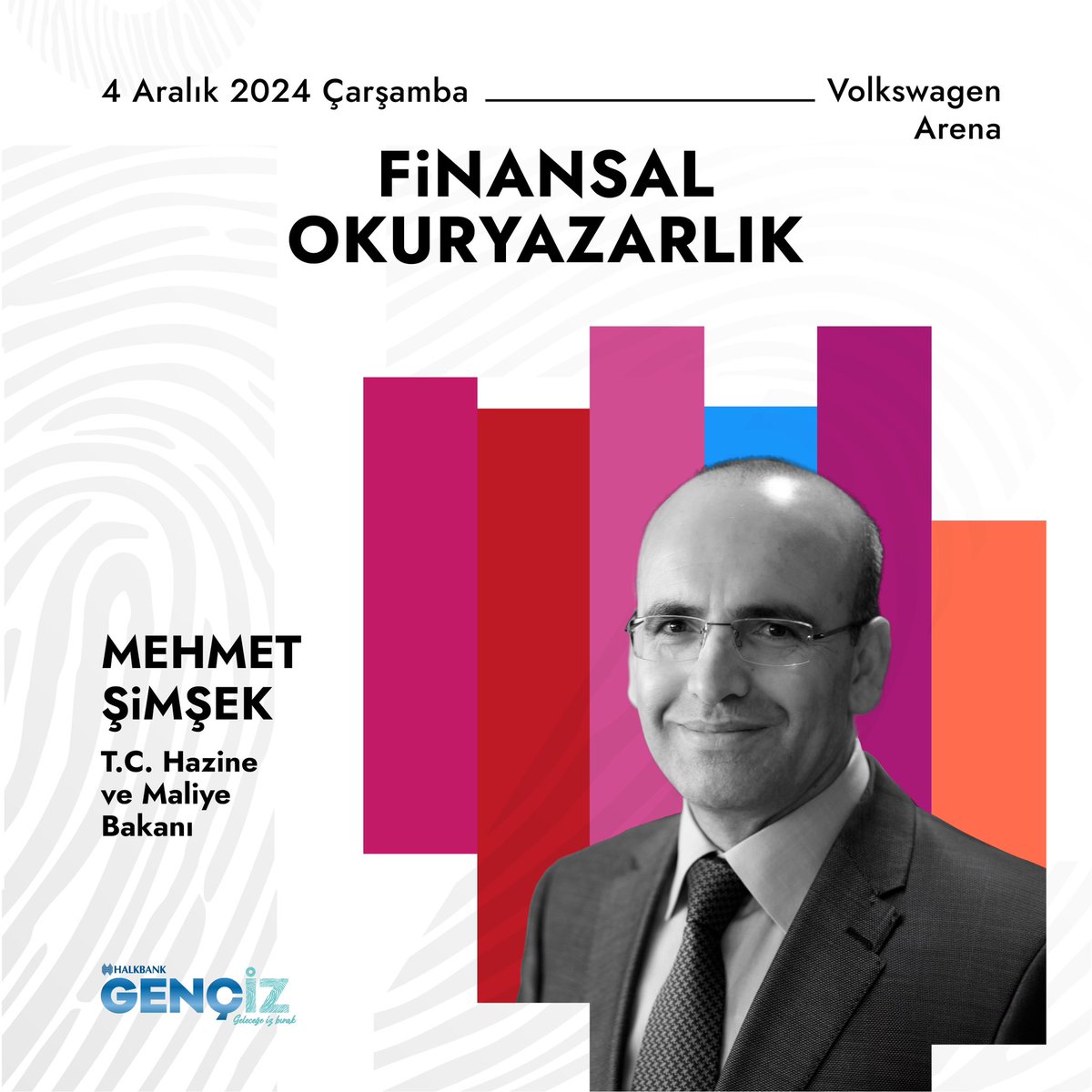 Türkiye’nin geleceğine yön veren bakanlarımız, #Gençİz Zirvesi’nde! 
T.C. Hazine ve Maliye Bakanı Sn. Mehmet Şimşek, bugün #Gençİz2024 sahnesinde gençlerle bir araya geliyor.