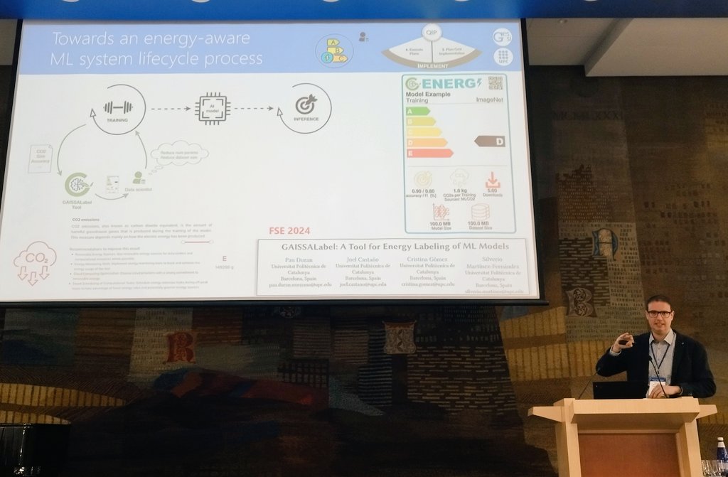Lidia Lopez (@lidix91) on Twitter photo <a href="/SilverioMF/">Silverio Martínez</a> providing an insightful keynote about Sustainability of machine learning systems in the AI lifecycle at <a href="/PROFES_conf/">@PROFES_conf</a> <a href="/gessi_upc/">GESSI</a> <a href="/la_UPC/">Universitat Politècnica de Catalunya (UPC)</a> <a href="/SilverioMF/">Silverio Martínez</a> providing an insightful keynote about Sustainability of machine learning systems in the AI lifecycle at <a href="/PROFES_conf/">@PROFES_conf</a> <a href="/gessi_upc/">GESSI</a> <a href="/la_UPC/">Universitat Politècnica de Catalunya (UPC)</a>