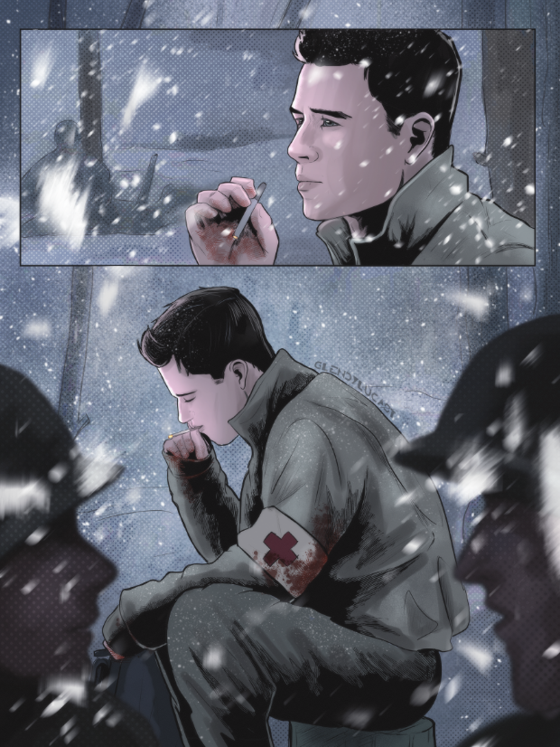 Bastogne 1944
-----------
Eugene Roe, Band of Brothers

#BandofBrothers