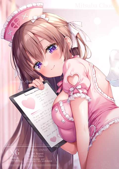 猫りん堂様の『みにすか 極(きわみ)』にて、天使なナースちゃんを描かせていただきましたグッズのご予約も受付中ですので、ぜひチェックしてくださいね(՞ .ˬ.՞)"  リンクはツリーにて 