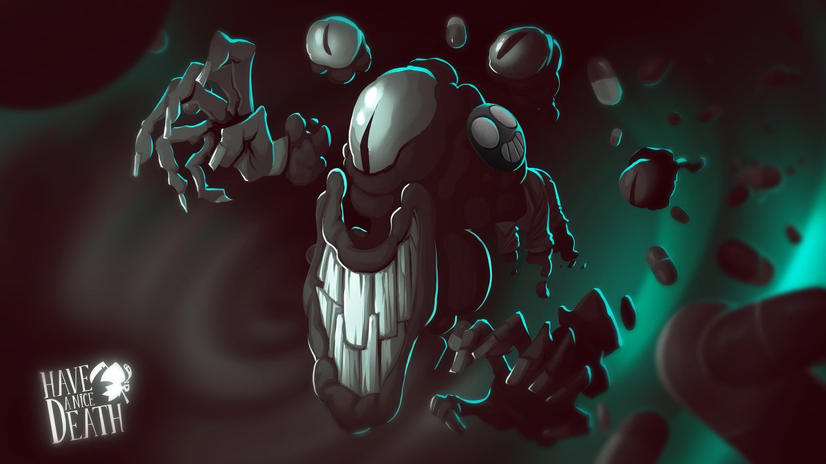 I_ J u   s  t_ W a   n  t_  T o_ B  r i  n g_ J o  y_ T  o_ T  h  e_ U  n   d  e r w  o  r l  d...

Deep down, we all know it... Maxxx is your favorite. 👀

#HaveANiceDeath #indiegame #conceptart