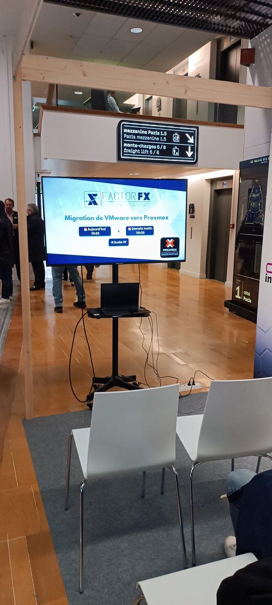 🤔 Intéressé par une alternative open source à VMware ? 

Venez assister à notre conférence dans 10min sur le stand !

Rendez à l'Open source expérience au Palais des congrès de Paris, stand B16

#OSXP2024 #opensource
