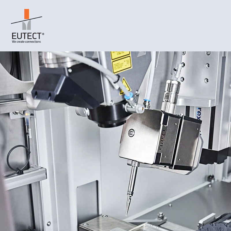 EUTECT_GmbH's tweet photo. The Sensitive Wire Feeder (SWF) is the world's only patented, force/position-controlled wire feeder for #laser-, #induction- and #piston soldering.
Therefore the SWF is a key technological requirement for making the #soldering process safe &amp; reproducible.
https://t.co/E6ee3u1GT8 https://t.co/YQfALFe0OT
