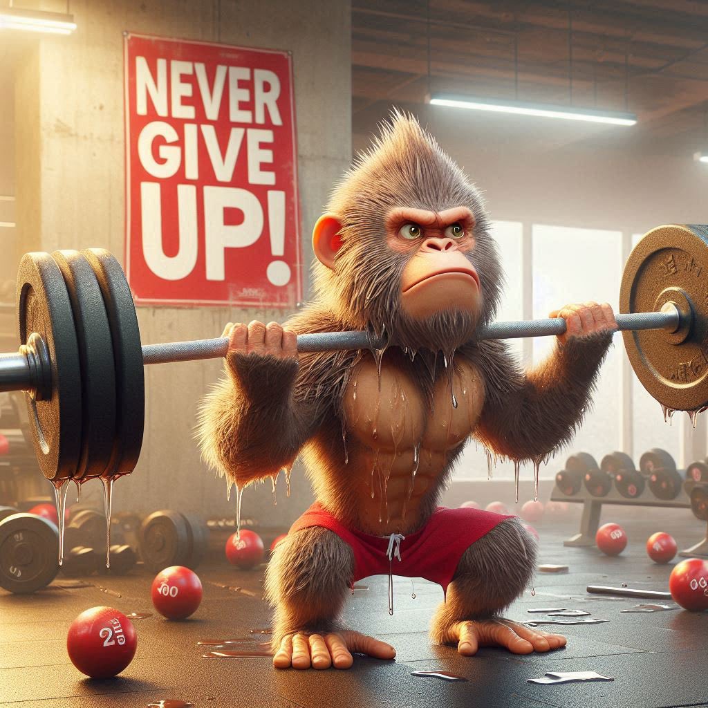 There’s only one rule:
NEVER GIVE UP!

$MONKEY $SOL $SHIB #solana #memecoin #crypto