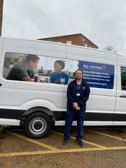 FosterWSCC's tweet image. Our new courier vans, sporting the fostering message ‘Every child needs a family. Do you have room in yours?’ arrived at County Hall, #Chichester this week! #fostering #westsussex