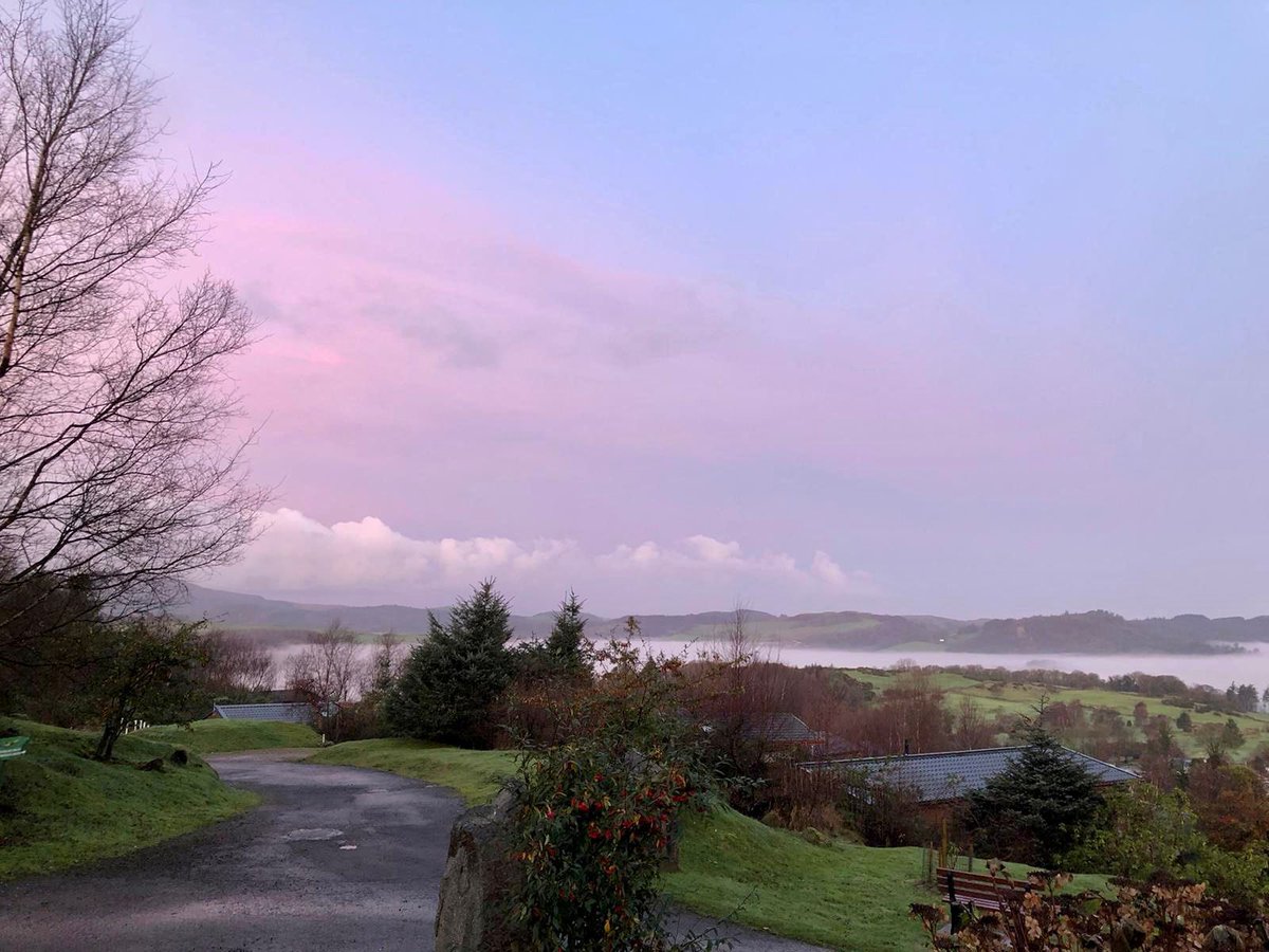 What a glorious morning captured by our grounds man Luke this morning at #coastalkippford #kippfordholidaypark