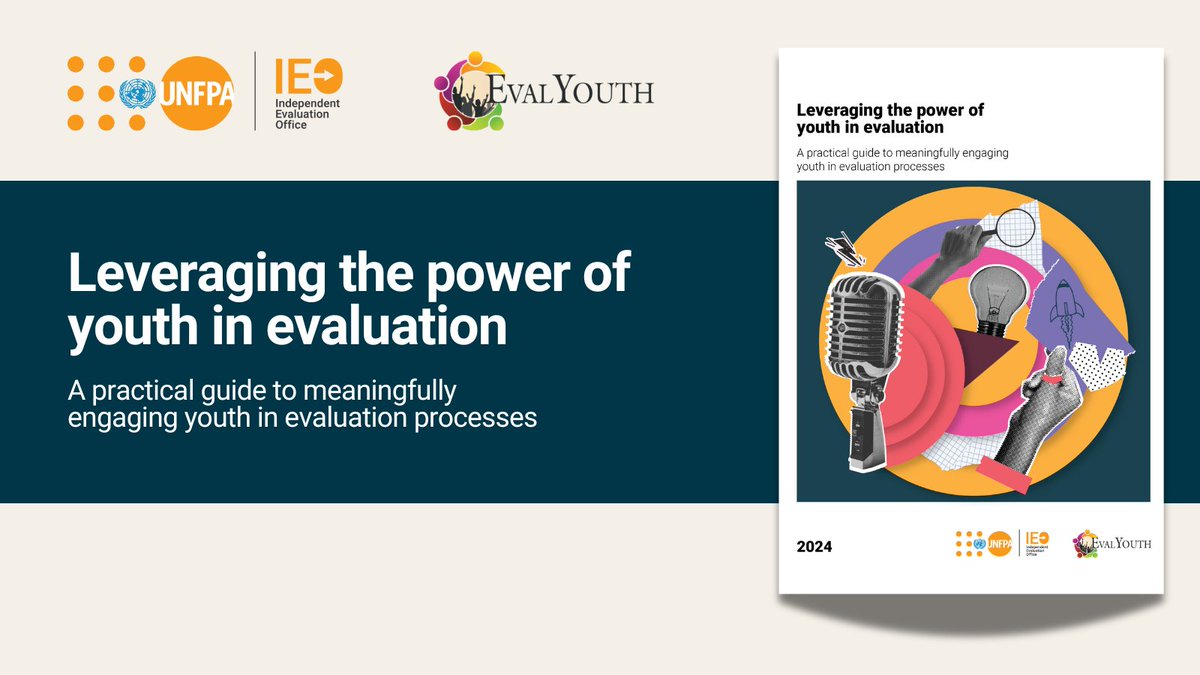 UNFPA Independent Evaluation Office (@unfpa_eval) on Twitter photo 💡This essential guide offers practical ways for leveraging the power of youth in evaluation!
A tool to ensure purposeful, real & meaningful youth engagement in #evaluation⚙️
Co-developed by @eval_youth & <a href="/unfpa_eval/">UNFPA Independent Evaluation Office</a>🔽
unfpa.org/admin-resource…
#EvaluationHandbook #Eval4Action 💡This essential guide offers practical ways for leveraging the power of youth in evaluation!
A tool to ensure purposeful, real & meaningful youth engagement in #evaluation⚙️
Co-developed by @eval_youth & <a href="/unfpa_eval/">UNFPA Independent Evaluation Office</a>🔽
unfpa.org/admin-resource…
#EvaluationHandbook #Eval4Action