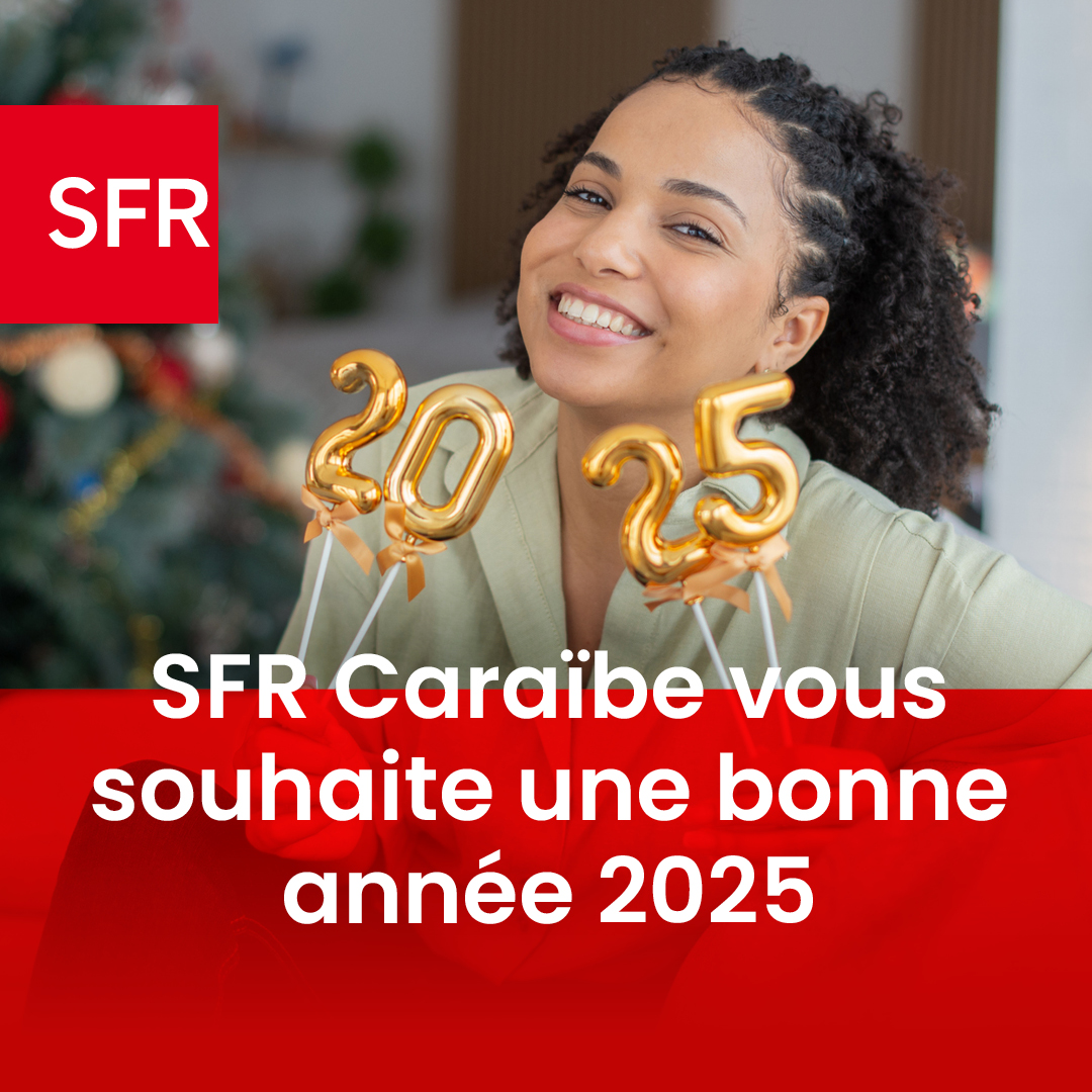 SFR Caraïbe souhaite une bonne année 2025 à toute sa communauté Facebook. 🥳🥂

Nous avons hâte de passer cette nouvelle année avec vous. ❤️