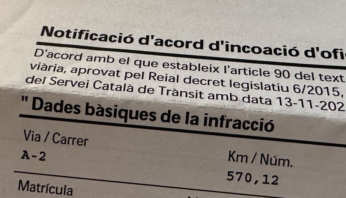 Declaro inaugurat el nou radar de tram (80 km/h) que hi ha a l’A-2 a l’alçada del túnel del Bruc. Un plaer i un honor. Gràcies a tots.