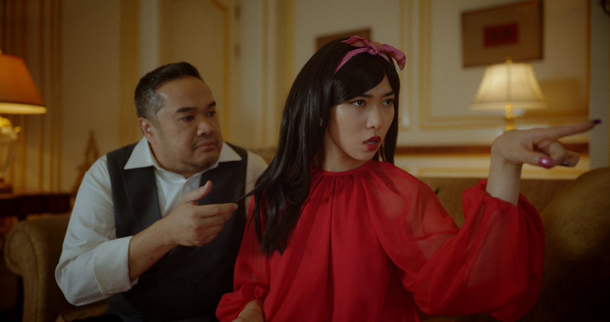 Sherina Munaf, Alvin Witarsa, and Belanegara Abe win Best Orchestral Work for “Hadiah Istimewa” (performed by Isyana Sarasvati &amp; Chandra Satria from ‘PETUALANGAN SHERINA 2’) at AMI Awards 2024.