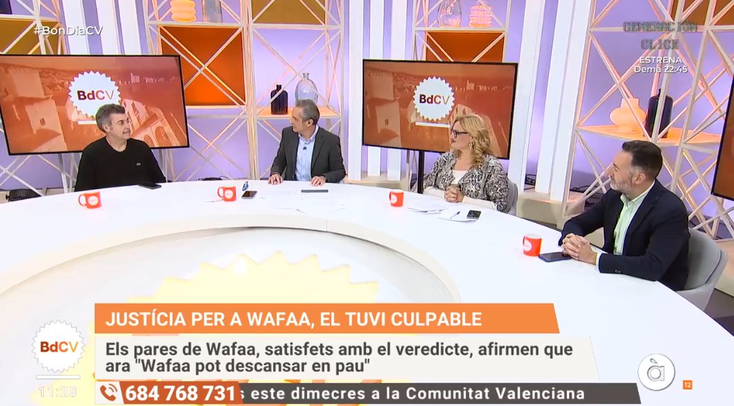 S’uneixen a la taula Joan Gonçales, sociòleg, i Carlos Navarro, periodista d''eldiario.es'.
<a href="/apunt_media/">À Punt</a> <a href="/JoanGoncales/">Joan Gonçales i Nogueroles</a> <a href="/carlosnc78/">Carlos Navarro</a>