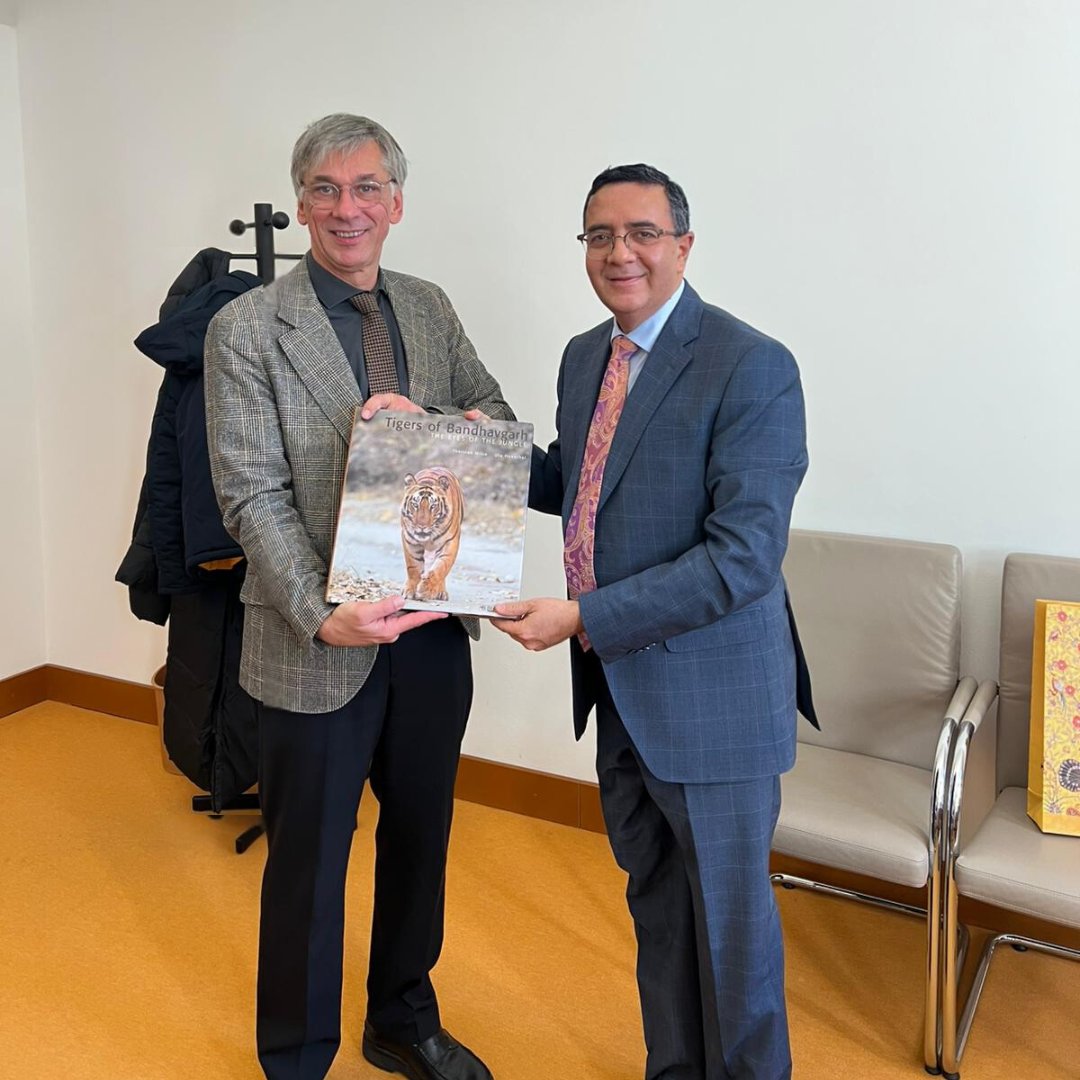 India in Germany (@eoiberlin) on Twitter photo Amb <a href="/AjitVGupte/">Ajit Gupte</a> met Mr Stefan Tidow, State Secretary @BMUV, on 3 December 2024. Both noted continued progress and expansion of the #GreenAndSustainableDevelopmentPartnership between 🇮🇳 + 🇩🇪.
They agreed to enhance measures for promoting collaboration in circular economy, climate Amb <a href="/AjitVGupte/">Ajit Gupte</a> met Mr Stefan Tidow, State Secretary @BMUV, on 3 December 2024. Both noted continued progress and expansion of the #GreenAndSustainableDevelopmentPartnership between 🇮🇳 + 🇩🇪.
They agreed to enhance measures for promoting collaboration in circular economy, climate