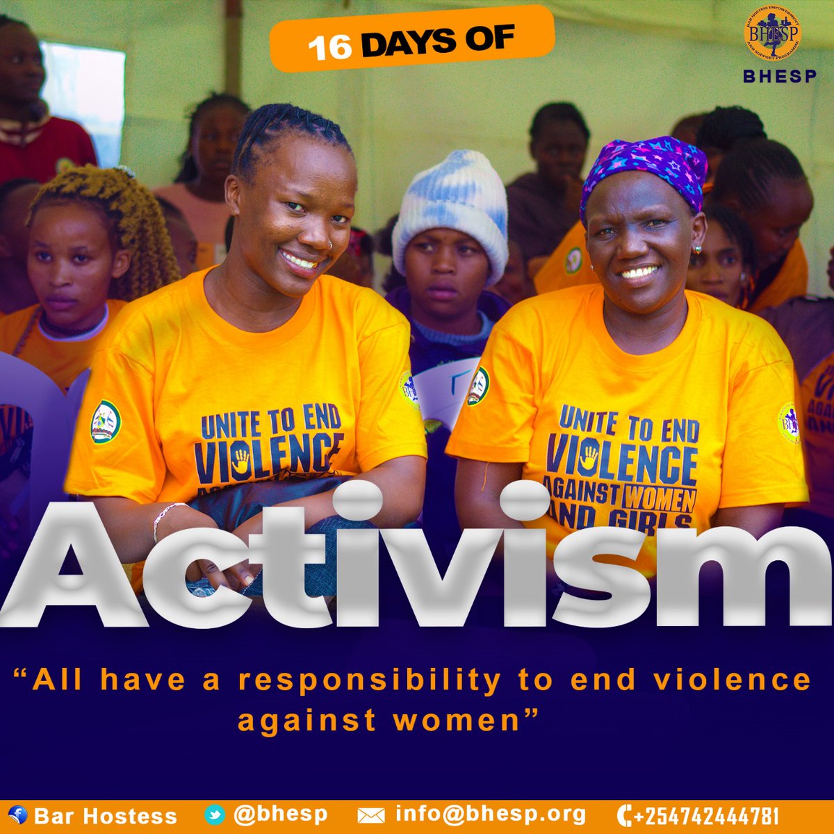 As we continue to observe the 16 days of activism,Let us unite to end Gender Based violence .By reporting cases related to GBV we start the journey towards healing for the victims.
Break the silence!!!
#EndGenderBasedViolence
#NotHerFault
#16daysOfActivism
#bhespcares