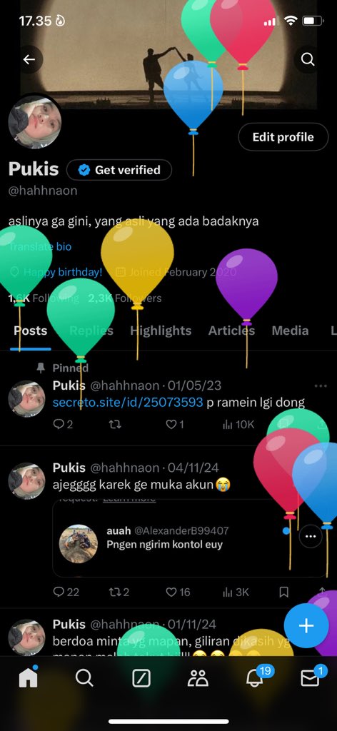 login buat cek balon doang