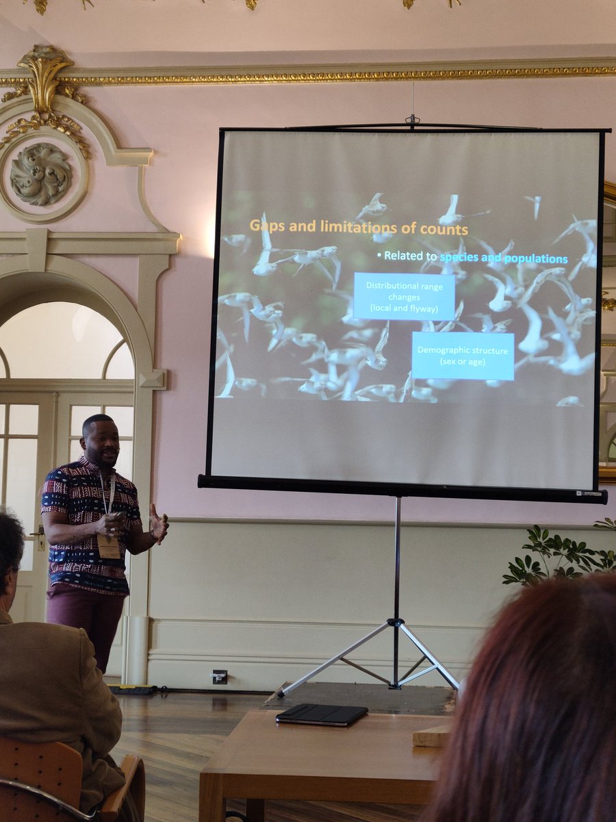 Inspiring 1st Keynote speaker Mohamed Henriques talking about 
Integrating ecology and technological advancements to boost flyway conservation: a conceptual 
framework using tracking data and waterbird monitoring

#TIBE2024