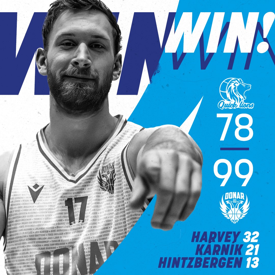 Op naar de volgende ronde in de Basketball Cup🏆

De eerst volgende thuiswedstrijd is  zondag tegen Brussels. De wedstrijd begint om 18:00 uur. Een leuk uitje om het weekend af te sluiten met de familie! Wist je dat we ook familie kaarten hebben? Meer info donar.nl/tickets/famili…