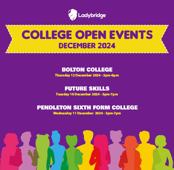 A reminder of #college Open Events this month 👇
Please ensure a place by checking registration details! #post16 #nextsteps #futureready #pathways
<a href="/BoltonCollege/">Bolton College</a> <a href="/SalfordColleges/">The Salford Colleges - School Liaison Team</a> <a href="/PendSFCollege/">Pendleton Sixth Form College</a> <a href="/FS_MediaCityUK/">FutureSkills at MediaCityUK</a>