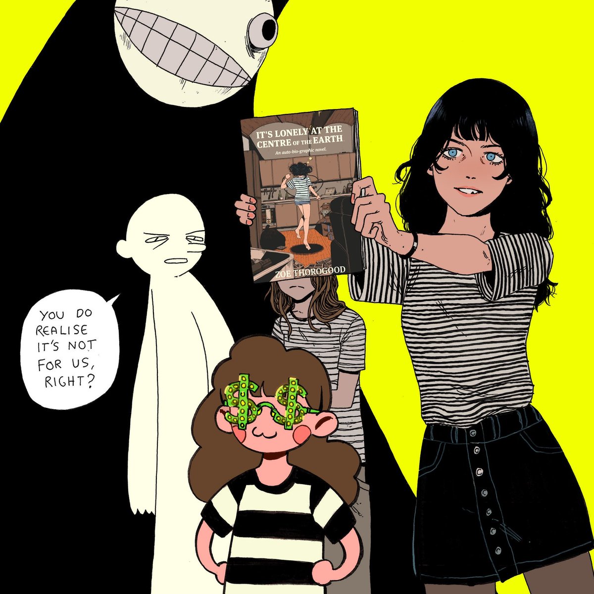 The FIFTH print run of It’s Lonely at the Centre of the Earth is rolling out, crazy. Profits from this book from September until the end of the year will be going to mental health charities in memory of my brother James. Thank you for all the support with this <3