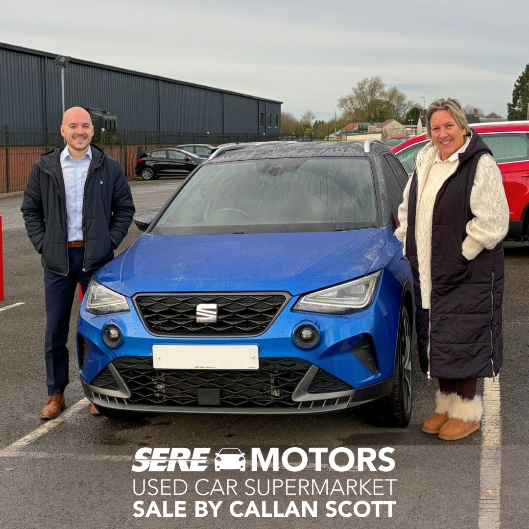 Another SEAT Arona delivered with a smile! 🚗✨

Looking for your next vehicle? Callan and the team at SERE Motors Lisburn are here to guide you every step of the way.

Call Callan on 028 9262 0158 or explore our stock online 👉 bit.ly/3yRsjLE

#SEREMotors #SEATArona