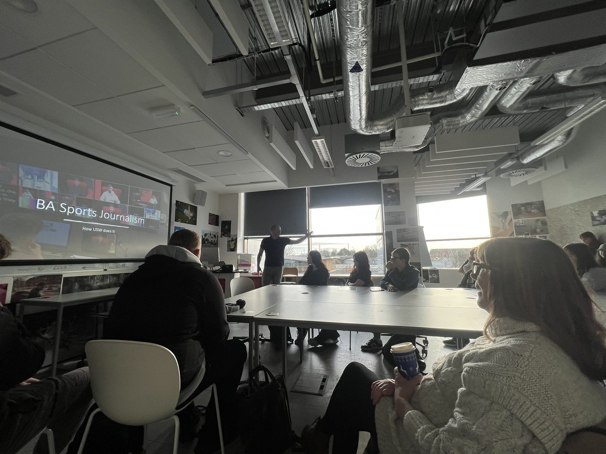 TCMT_Digital's tweet image. A big thank you to @USWSportsJourno 
for todays talk about the opportunities available to our learners!