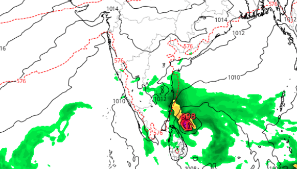 namma_vjy's tweet photo. GFS is picking the next circulation in BOB and expects it to get close to Southern TN and Sri Lanka around Dec 11th to Dec 13th.

Unless circulation crosses CTN or NTN , weather in South Interior Karnataka is not likely to be affected much.

Lets see how this new story unfolds :)
The last one Fengal was a blockbuster :)

#KarnatakaRains #ChennaiRains