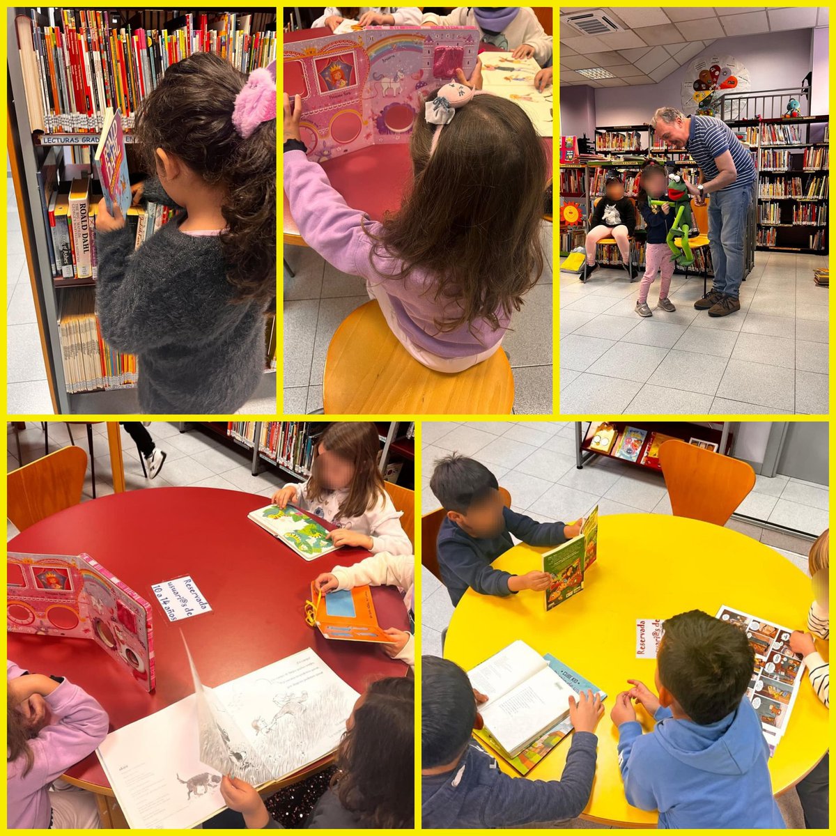 Nuestros alumnos de 1° han visitado la biblioteca Joaquin Vilumbrales de Alcorcón. Han disfrutado de un cuentacuentos, un ratito de lectura y hasta se han llevado su carné para poder volver a elegir un libro cuando ellos quieran. 👏 📚
<a href="/AlcorconEduca/">Concejalía de Educación</a> <a href="/alcorconcultura/">Concejalía Cultura y Festejos</a> <a href="/ampa_clara/">A.M.P.A. Clara Campoamor</a>