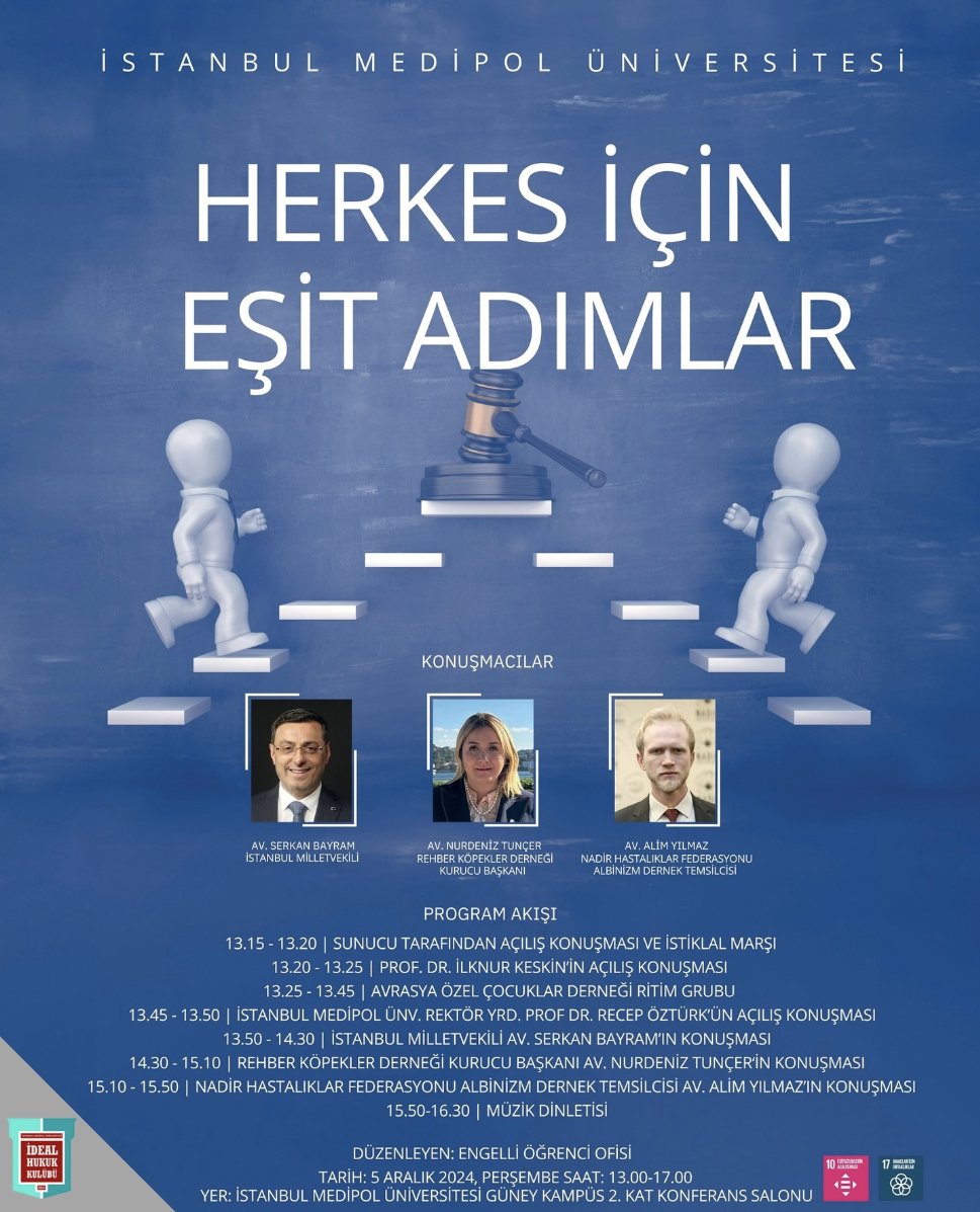 🗓️ 5 Aralık #Perşembe 🕝 13.00
✅ Düzenleyen: <a href="/ideal_medipol/">İdeal Hukuk Kulübü</a>
💬 <a href="/AvSerkanBayram/">Av.Serkan Bayram</a>, <a href="/NurdenizTuncer/">Avukat, Arabulucu/ Att. Mediator Nurdeniz Tunçer</a>, <a href="/AvAlimYilmaz/">Avukat Alim YILMAZ</a>
📨 E-Bülten: turkiyehukuk.substack.com
📢 Yaklaşan hukuk etkinlikleri: turkiyehukuk.org/etkinlik/