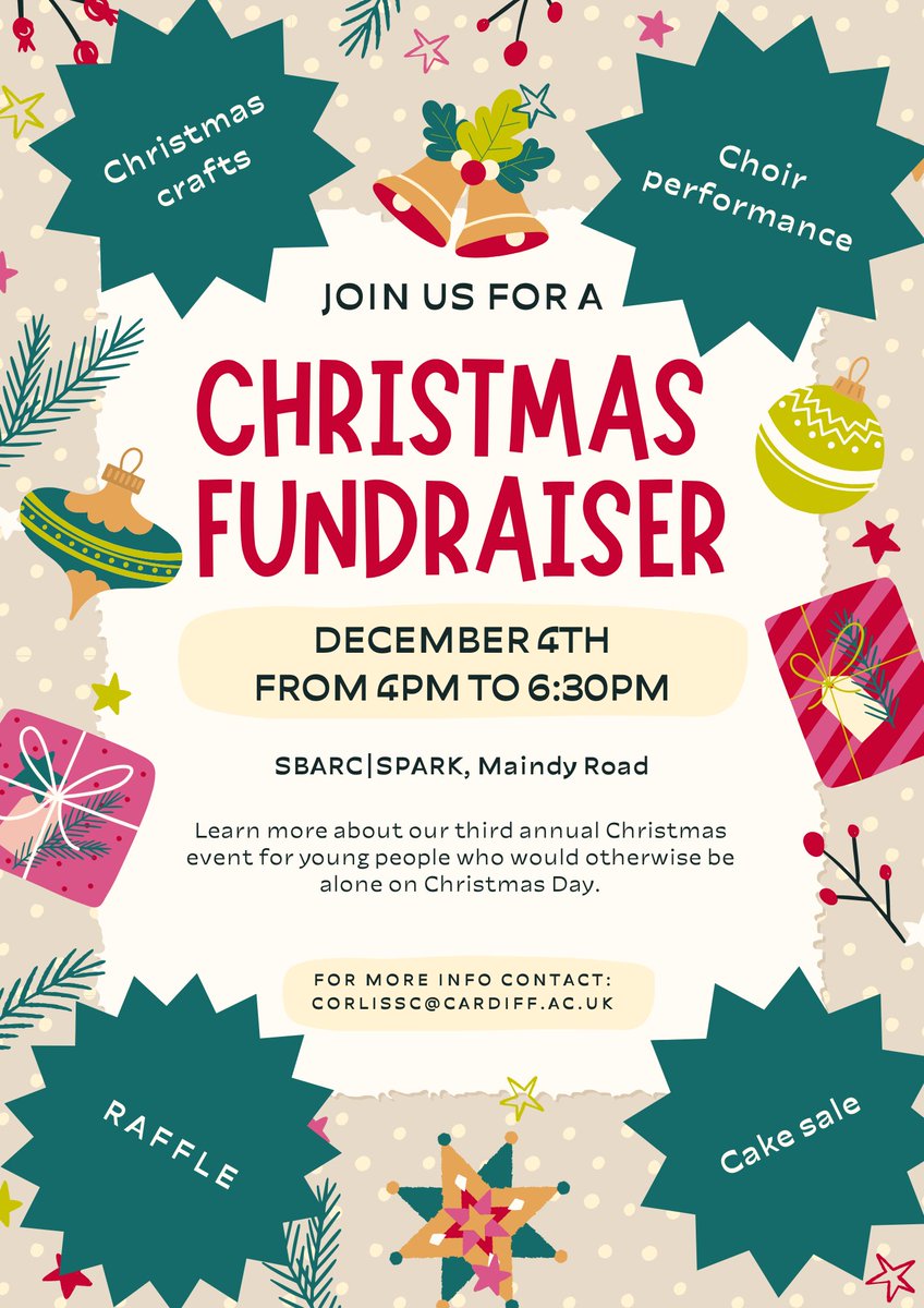 Come and meet us at Cardiff University today and hear about the Christmas Dinner! There will be a performance from <a href="/VoicesFromCare/">Voices from Care Cymru</a> choir, and lots of other festive treats.