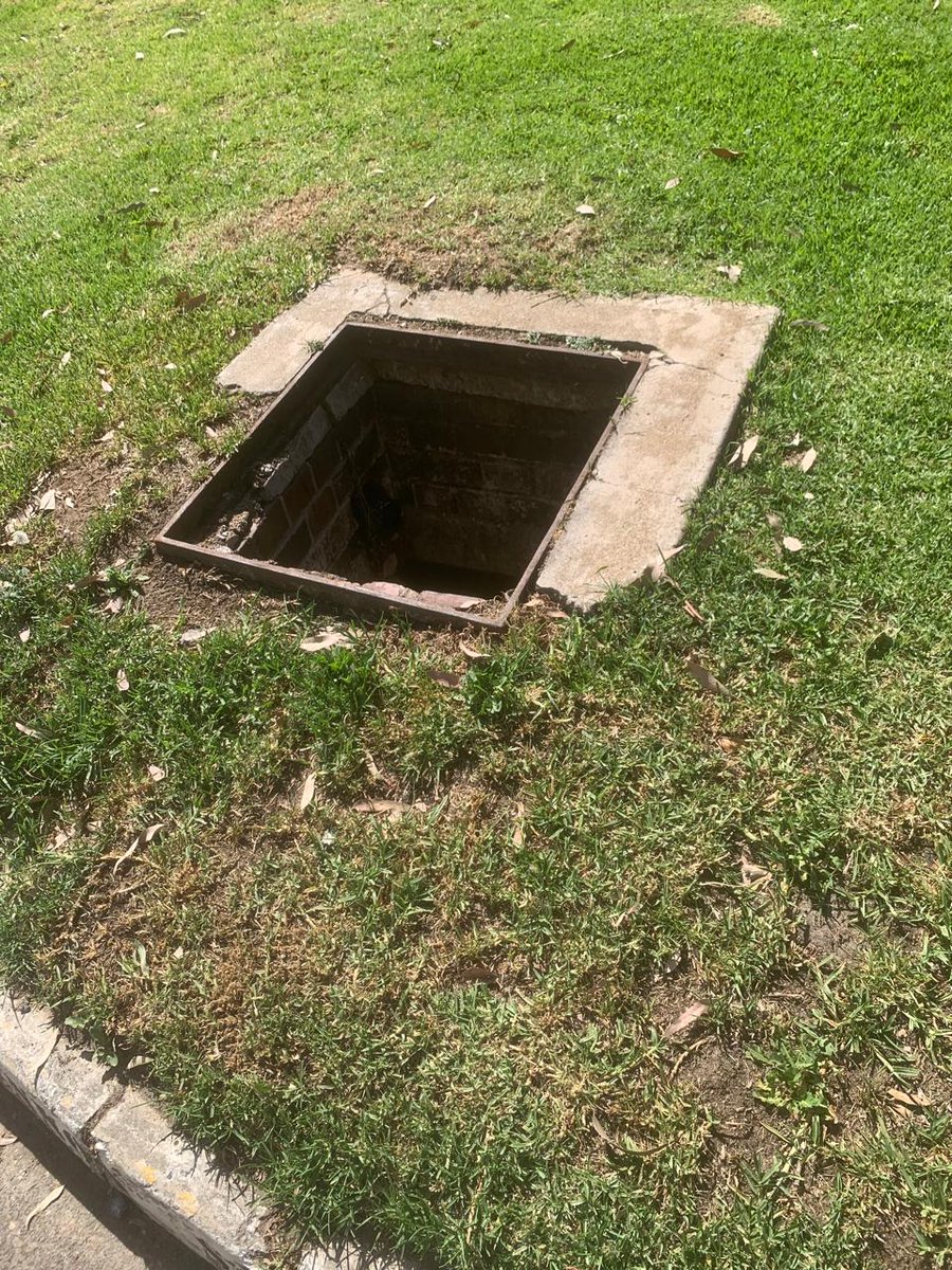 Please escalate - Open manhole corner Lennox/Lennox Waverley - Ref 0252359 &amp; 5500039
 <a href="/CityofJoburgZA/">City of Joburg</a> <a href="/JHBWater/">Johannesburg Water</a> <a href="/MyJRA/">Joburg Roads Agency</a>