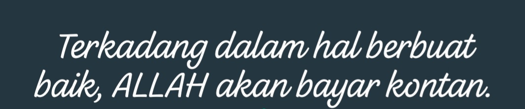 Jangan pernah berhenti berbuat baik...
Dan jangan pernah berhenti berprasangka baik...

#BerbuatBaik
#Bekerja 
#esteh 
#bangga 
#proud