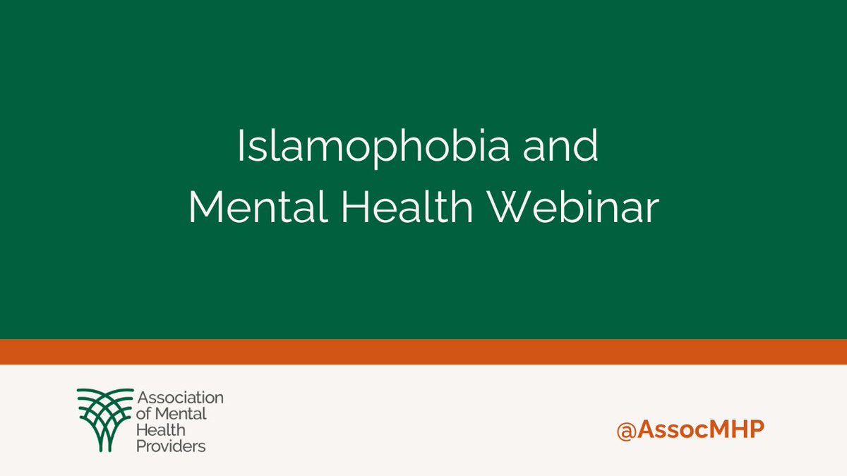 Missed our #Webinar on Islamophobia and #MentalHealth?   

Watch experts reveal how culturally appropriate care, policy changes, and cross-sector action can drive real change for affected communities.   

Don’t miss out - click to watch now: youtube.com/watch?v=kxw-OL…