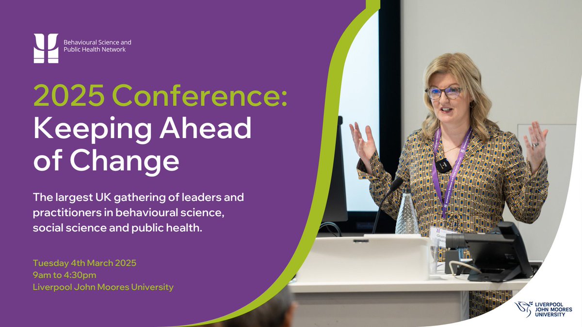 🚨 CALL FOR ABSTRACTS🚨deadline Friday 20th December!
Oral and poster abstracts should respond to a conference sub-theme:
🌎 The Changing World
🧓🏽The Changing Population
🚀 Advances in #BehaviouralScience
Head to website for info (🔗 in comments)
#PublicHealth #SocialScience