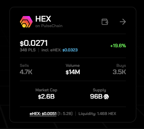 $1200 Stimulus Check in Hex is now worth: tweet media
