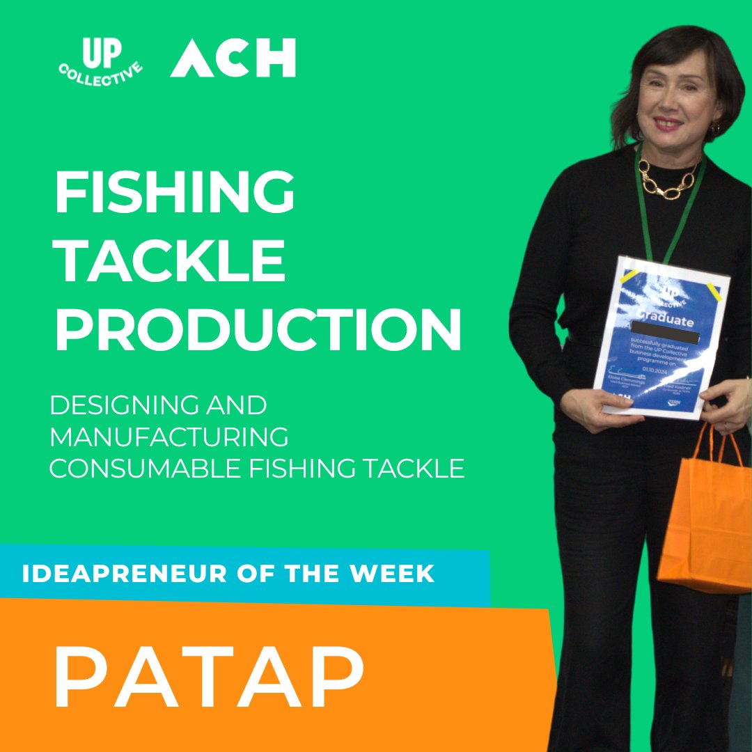 🌟 IDEAPRENEUR OF THE WEEK: Anna, Co-founder of Patap 🌟

Anna co-founded a successful fishing tackle business in Ukraine with over 30 years of experience in designing and manufacturing consumable fishing tackle.

🌐Check Patap’s website: patap.com.ua/en