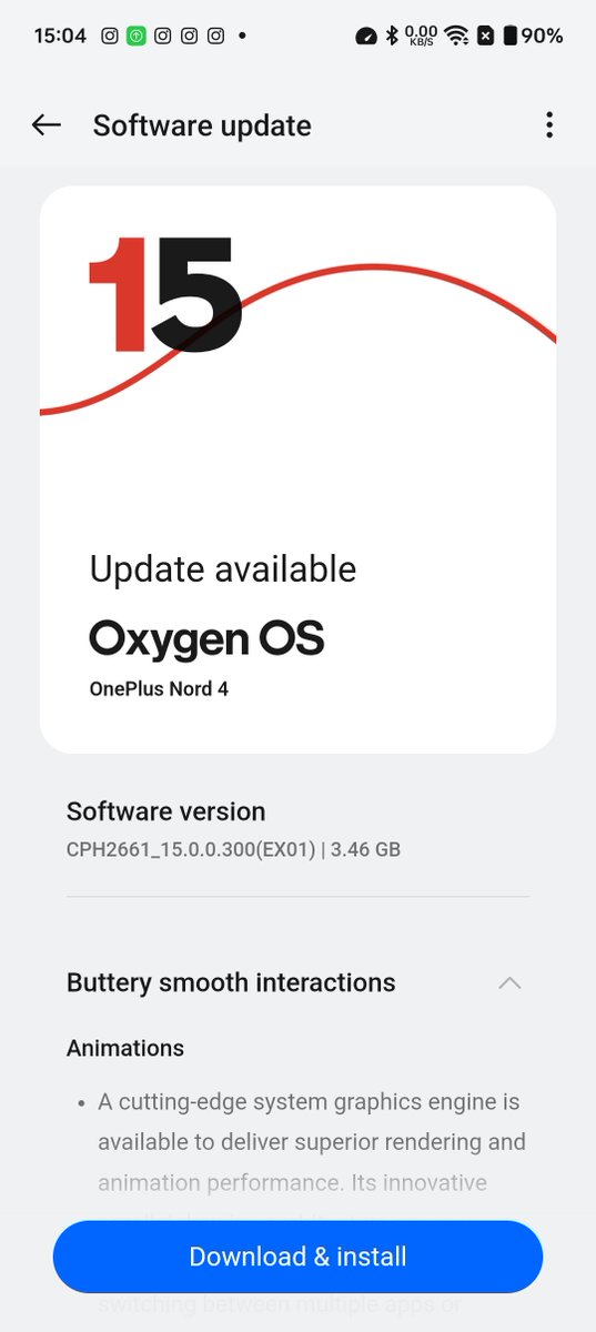 TechyMehta's tweet image. 3 More to Go Now.

#oxygenos15 #android15 #oneplusnord4