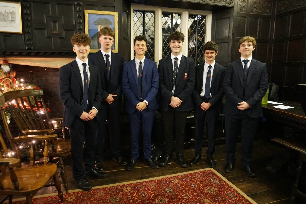 RGSGuildford's tweet photo. #RGSMusic The RGS Barbershop Group gave a concert for residents at Abbot's Hospital. The programme began with soloists performing both classical & more modern pieces, followed by acapella numbers including Mamas & Papas as well as The Jackson 5. The residents loved every minute! https://t.co/MeDnQL0FB7