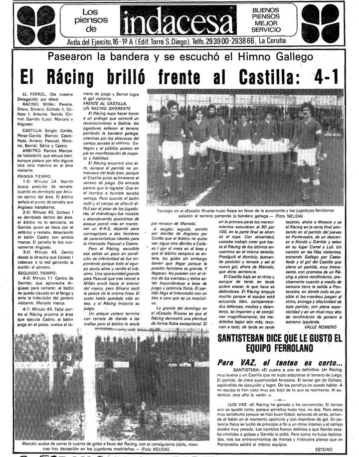 AgrasFernando's tweet photo. #TalDiaComaHoxe fai 47 anos, o #RCCelta e o #RacingFerrol mostraban o seu apoio ó Estatuto de Autonomía, saindo ao campo coa bandeira galega #Balaídos e #ManuelRivera 04/12/1977 #historiafutbolgalego https://t.co/aHZG2neN0E
