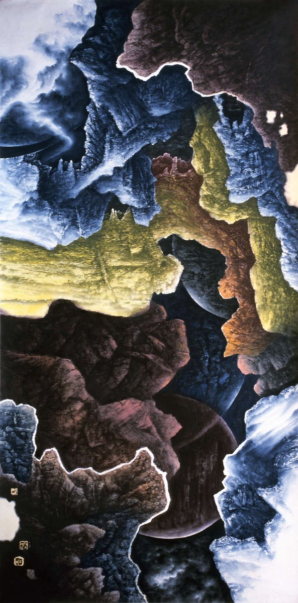 🌌 Strange Wonders at SOAS Gallery 🌌

Dao of Ink Series No. 13 - New World (2008) by Jizi is an expansive 248x124cm work merging Daoist philosophy with bold, contemporary ink. On view now!

#StrangeWonders #SOAS