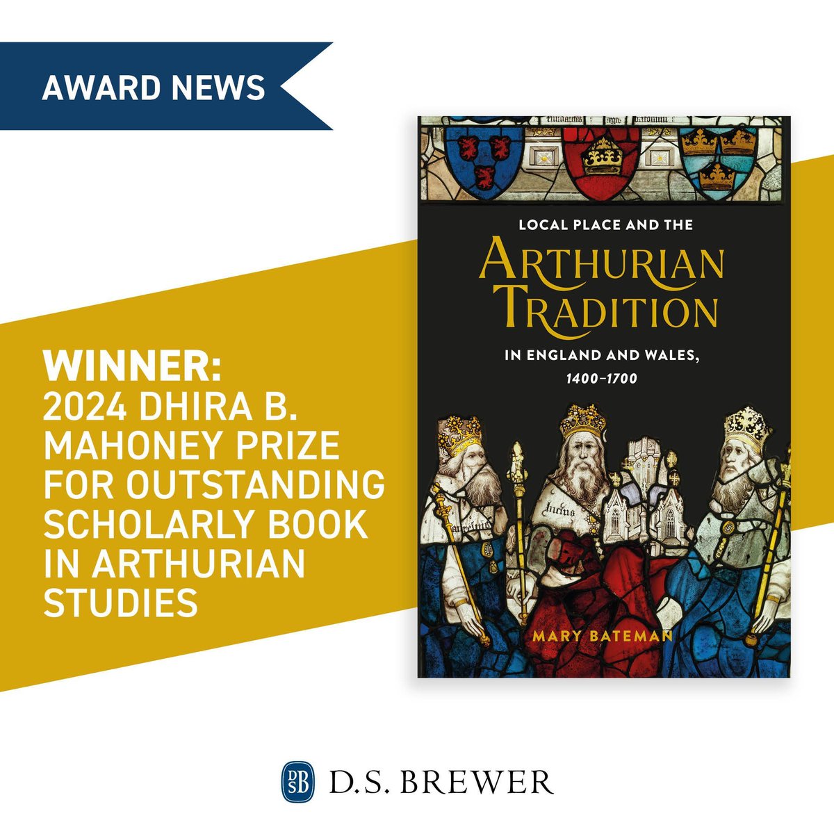 Congratulations to Mary Bateman as her book, Arthurian Tradition has won the 2024 Dhira B. Mahoney prize! 🎉 "We commend and congratulate Bateman for this fine work." - Prize Committee. <a href="/maregan_le_fay/">Dr Mary Bateman</a>  buff.ly/4fN5qcj