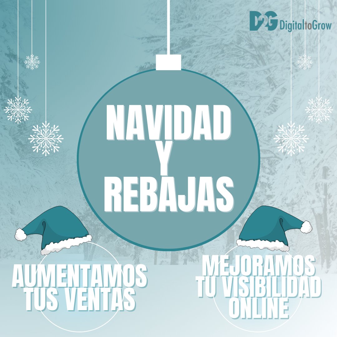 Digital2G's tweet photo. ¡Ya casi están aquí las Navidades y las Rebajas! 🛍️🎄
¿Está tu negocio listo? 🌟
Te ayudamos a aumentar tus ventas y visibilidad online 📈💻
¡Contáctanos!🤝
👉https://t.co/evdjN1Ecd2
📲606 311 289
📩info@digital2g.com

#marketingdigital #agenciademarketing #navidad #rebajas https://t.co/TQvkz6pqJ7