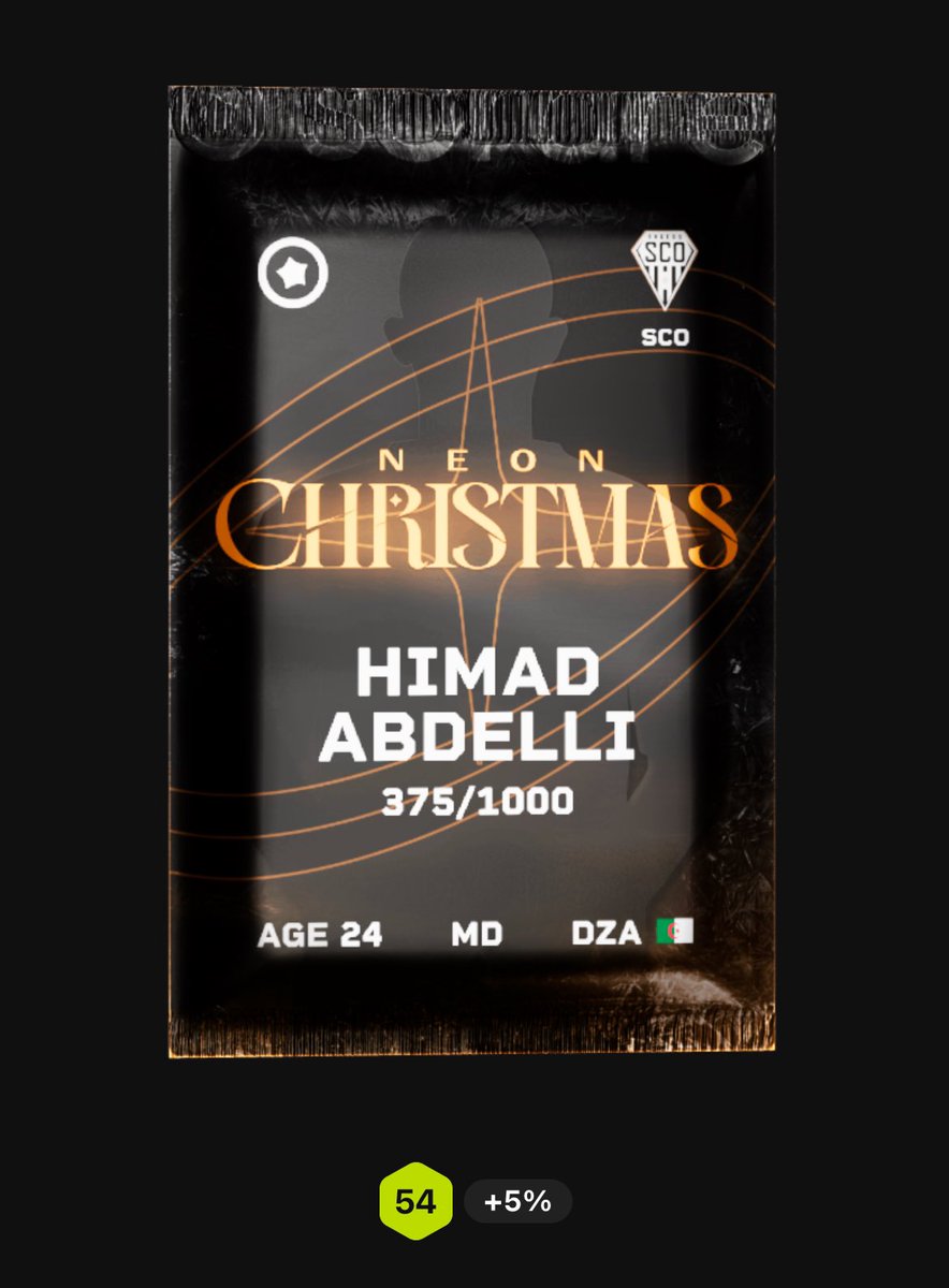 Jobznt23's tweet image. 🌲 Jour 4 du calendrier de l’Avent presented by Jobznt23 🎁

Je vous fais gagner le GOAT 🐐 du SCO d’Angers, Himad Abdelli 🇩🇿

Pour participer :

Follow @Jobznt23 et 🔄

TAS demain.

GL all 🍀

#Sorare