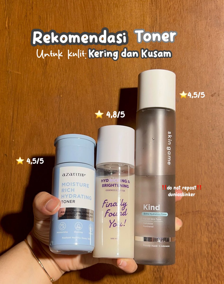 Rekomendasi toner buat yang punya kulit kering dan kusam

a thread: