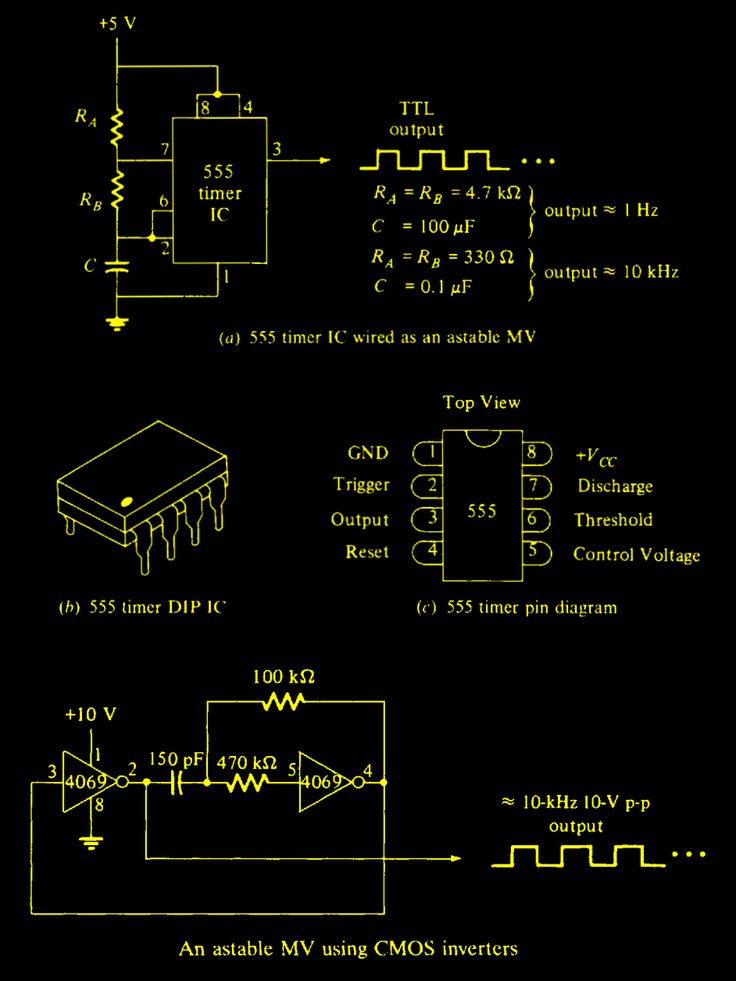ForestOakl42772's tweet image. #Astable #Multivibrator #555 #Timer #IC