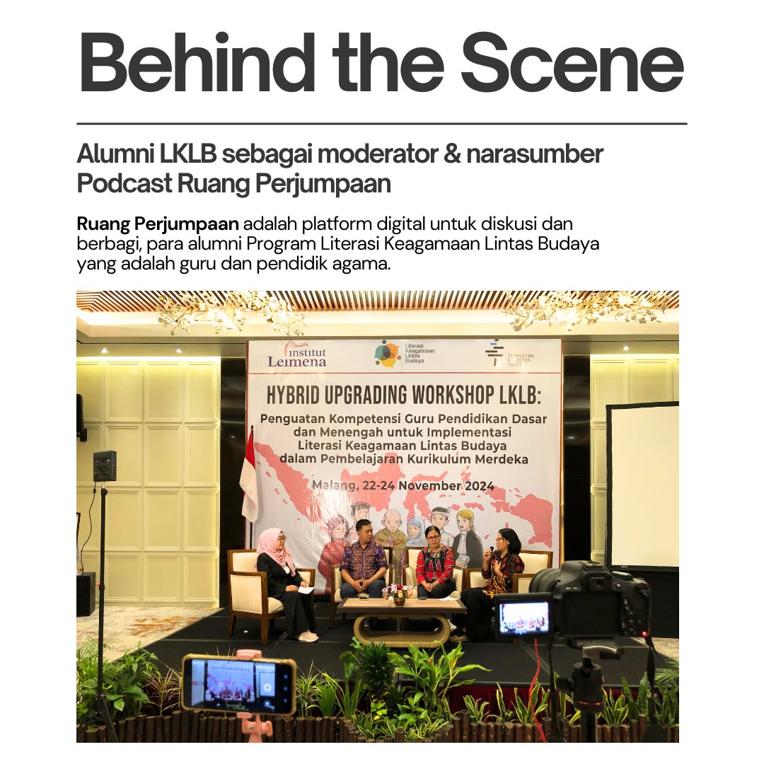 institutleimena's tweet photo. 📌 Apakah Anda narasumber kami berikutnya? 

Hubungi kami, apabila Bapak/Ibu adalah #AlumniLKLB dan memiliki pengalaman/inspirasi menarik yang bisa dibagikan terkait upaya menyebarkan nilai-nilai Literasi Keagamaan Lintas Budaya di lingkungan Anda!

Salam LKLB https://t.co/tuXKsOcKg1